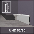 Плинтус из дюрополимера ударопрочный Solid 1 UHD 05/80 Белый (под покраску), 13х80х2400 мм, 1 м.п.